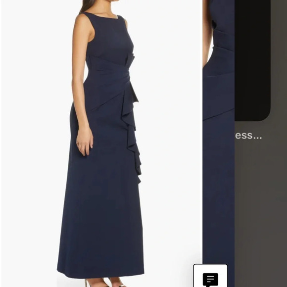 Eliza J Ruffle Front Gown - Picture 9 of 11